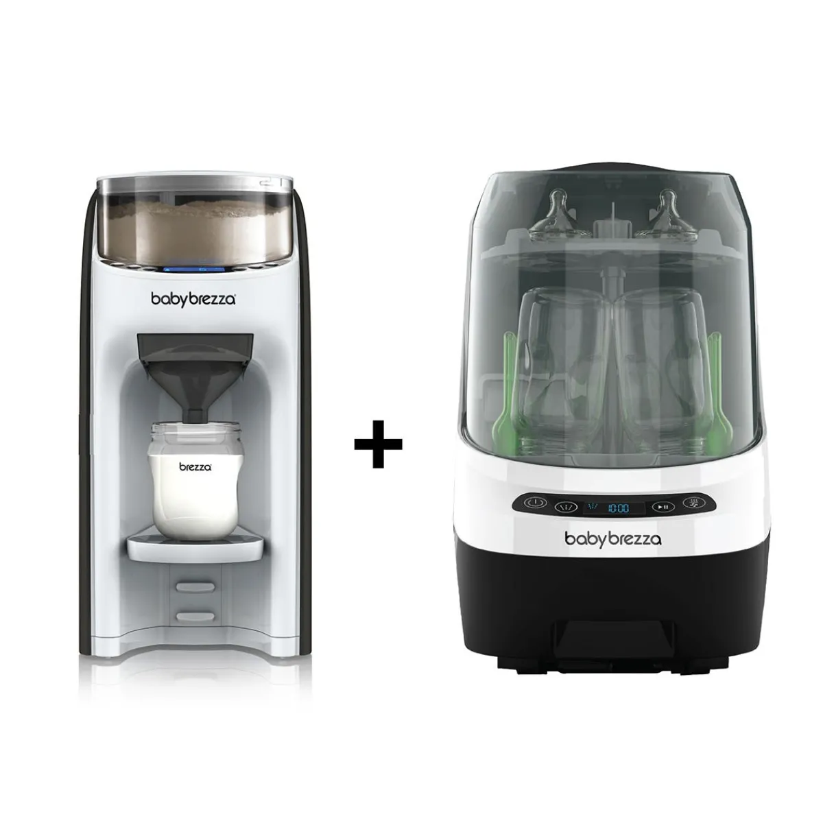 Formula Dispensers|Bottle Warmers-Baby Brezza Formula Pro Advance + Bottle Washer Pro