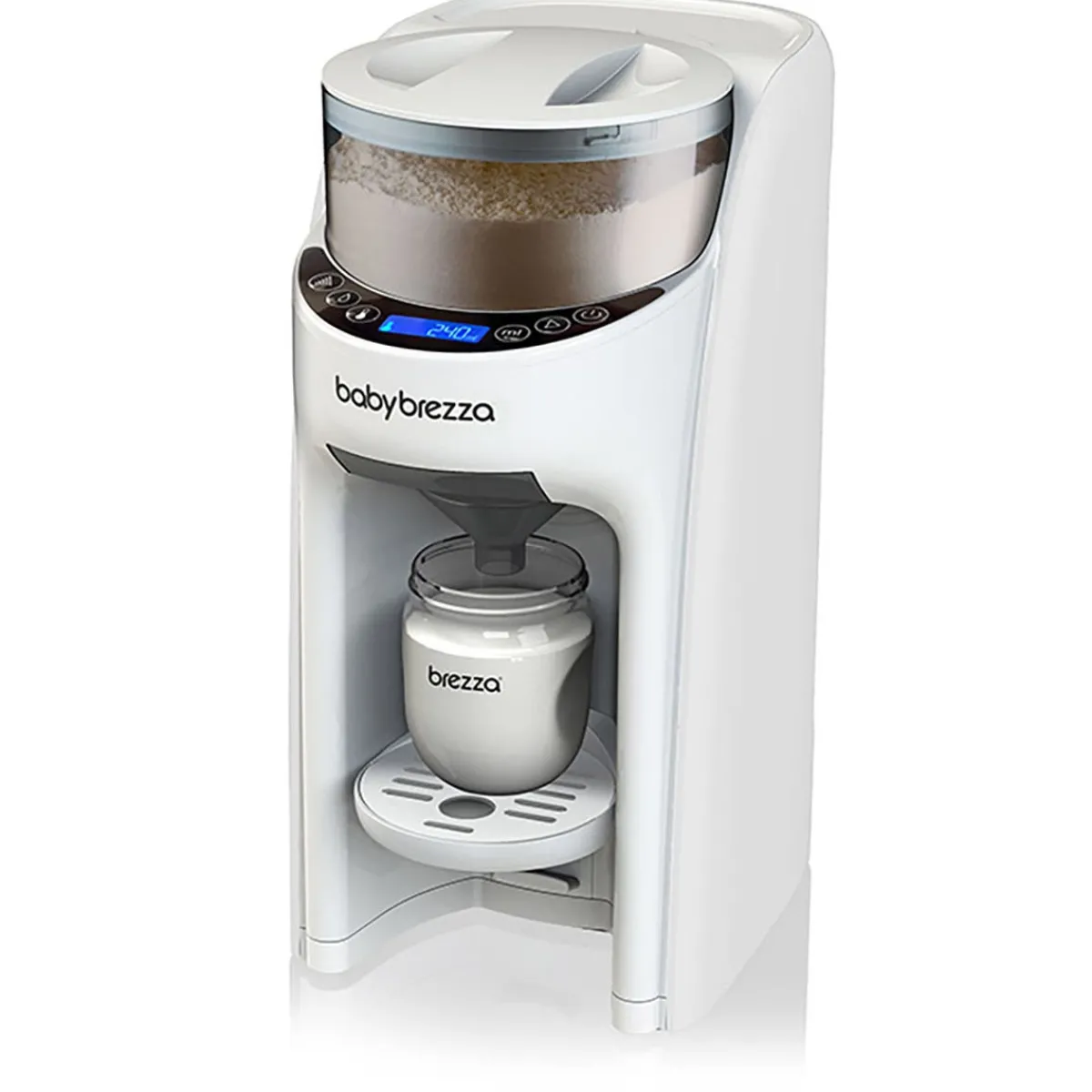 Formula Dispensers|Bottle Warmers-Baby Brezza Formula Pro Advanced - White on White
