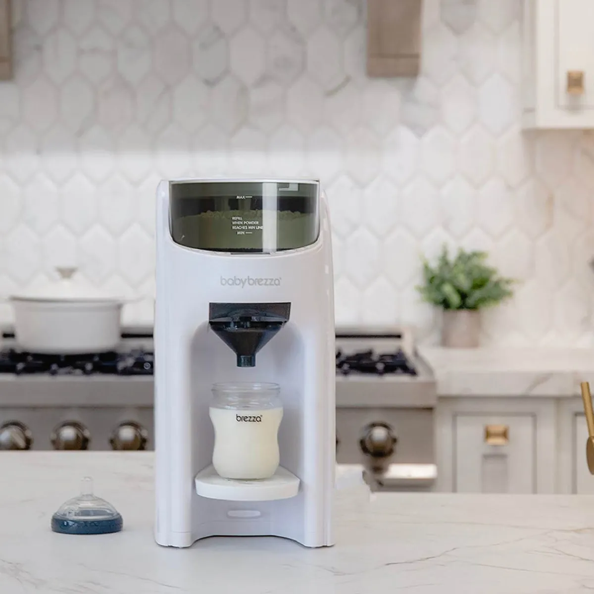 Formula Dispensers|Bottle Warmers-Baby Brezza Formula Pro Advanced - White on White