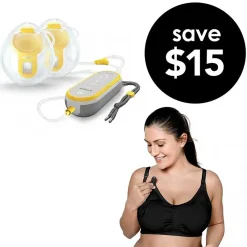Breast Pumps + Accessories-Medela Freestyle Pump + 3-in-1 Pumping Bra