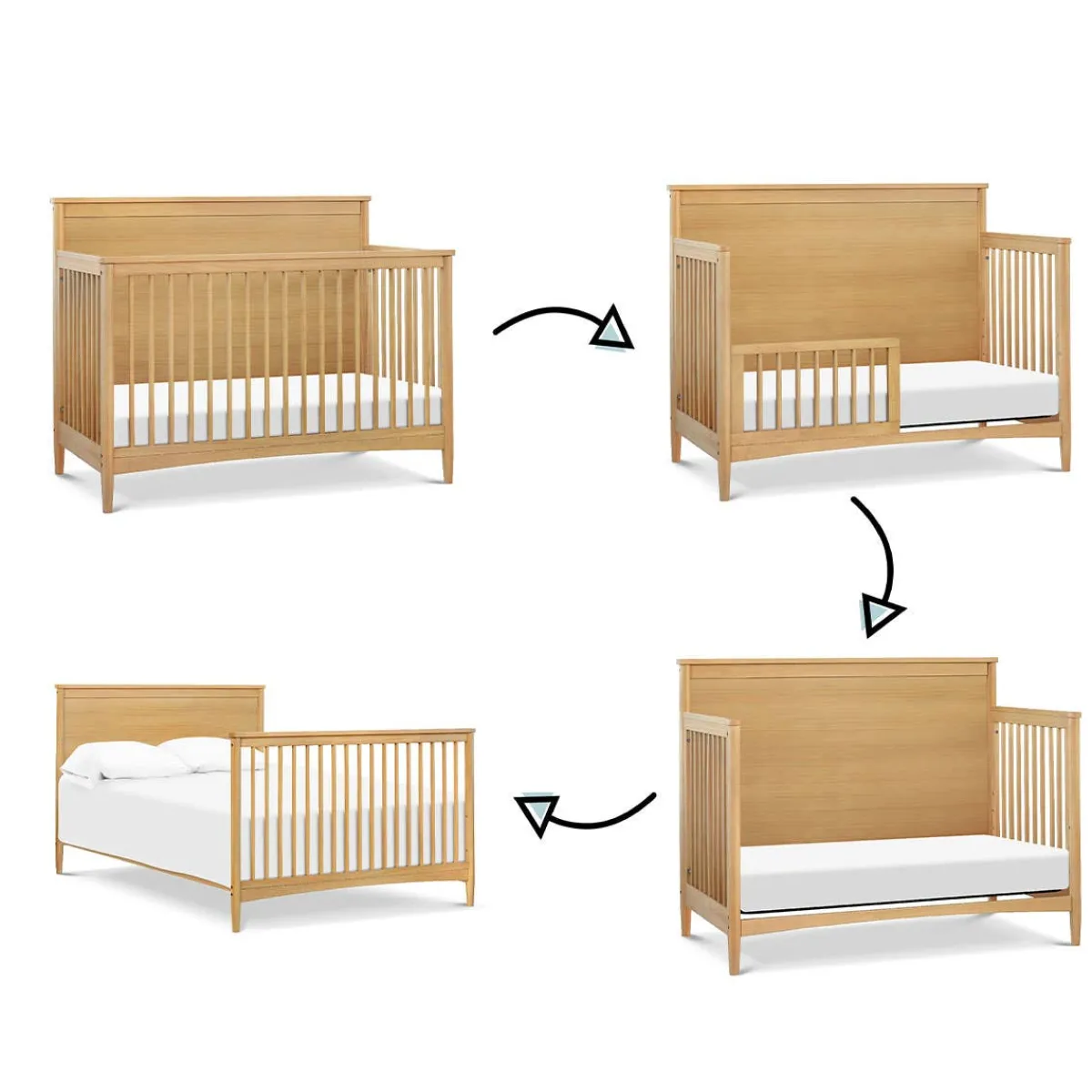 Convertible Cribs-DaVinci Frem 4-in-1 Crib