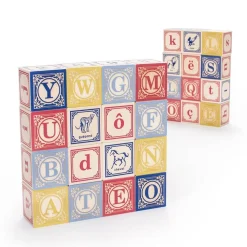 Wooden Toys|Blocks + Shape Sorters-Uncle Goose French ABC Blocks