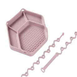 Kids Plates + Bowls|Grip + Suction Dishes-Smack Fun Fun Tray with 2-Straps