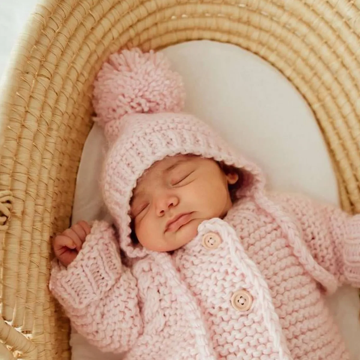 Winter Hats-Huggalugs Garter Stitch Knit Bonnet