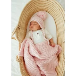 Winter Hats-Huggalugs Garter Stitch Knit Bonnet