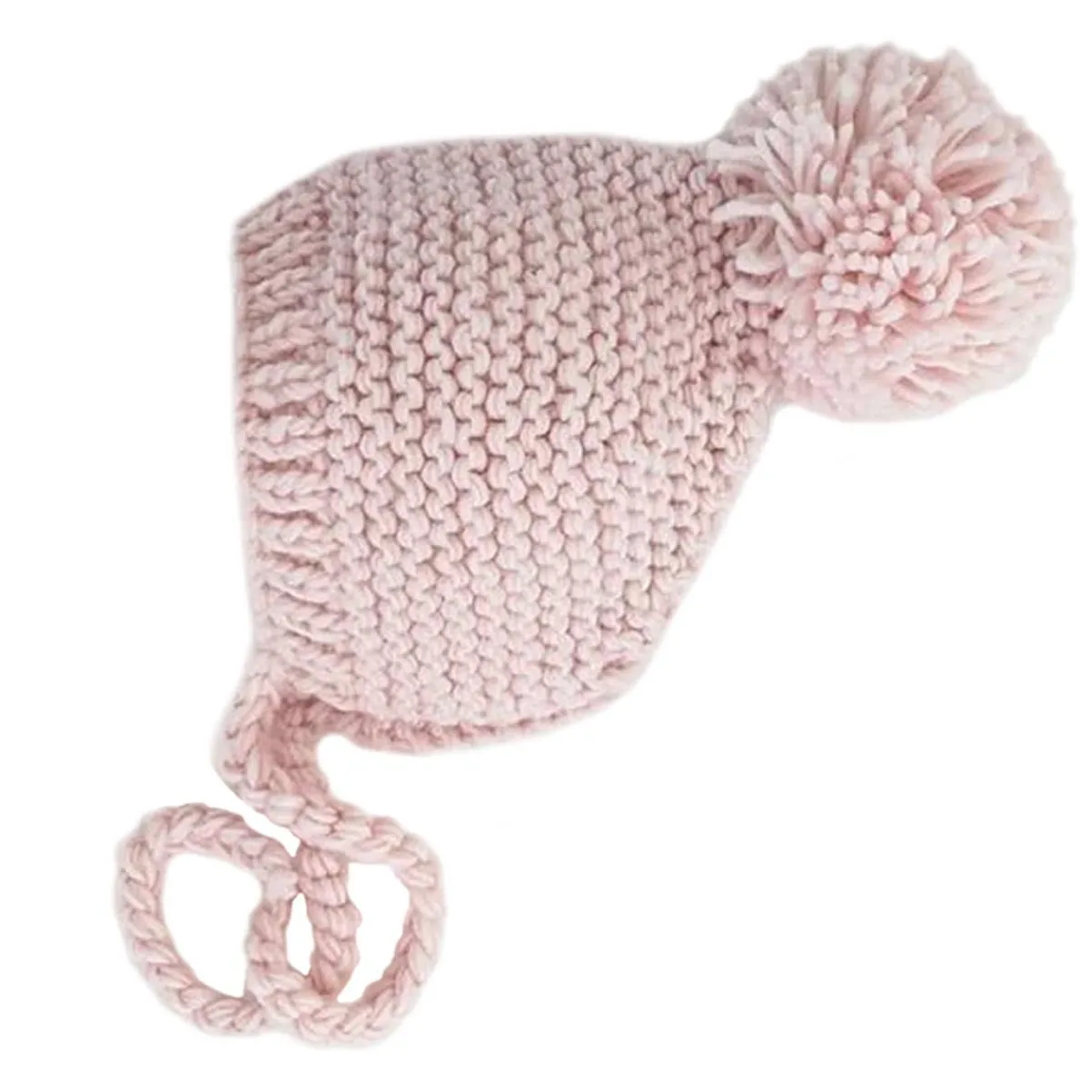 Winter Hats-Huggalugs Garter Stitch Knit Bonnet