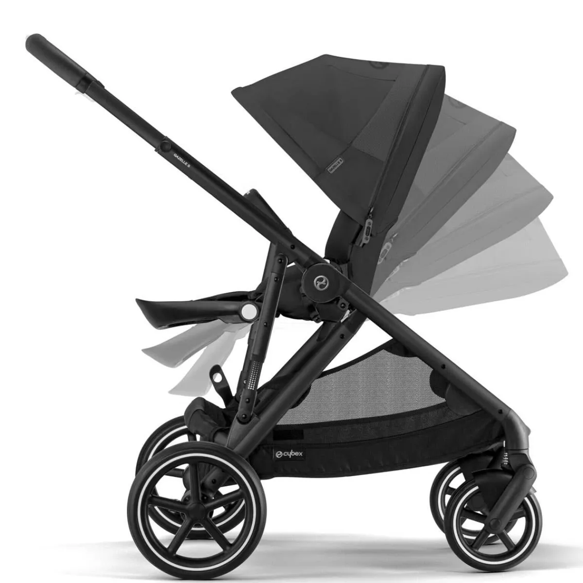 All-Terrain Strollers|Full-Sized Strollers-Cybex Gazelle S Stroller - Black/Moon Black