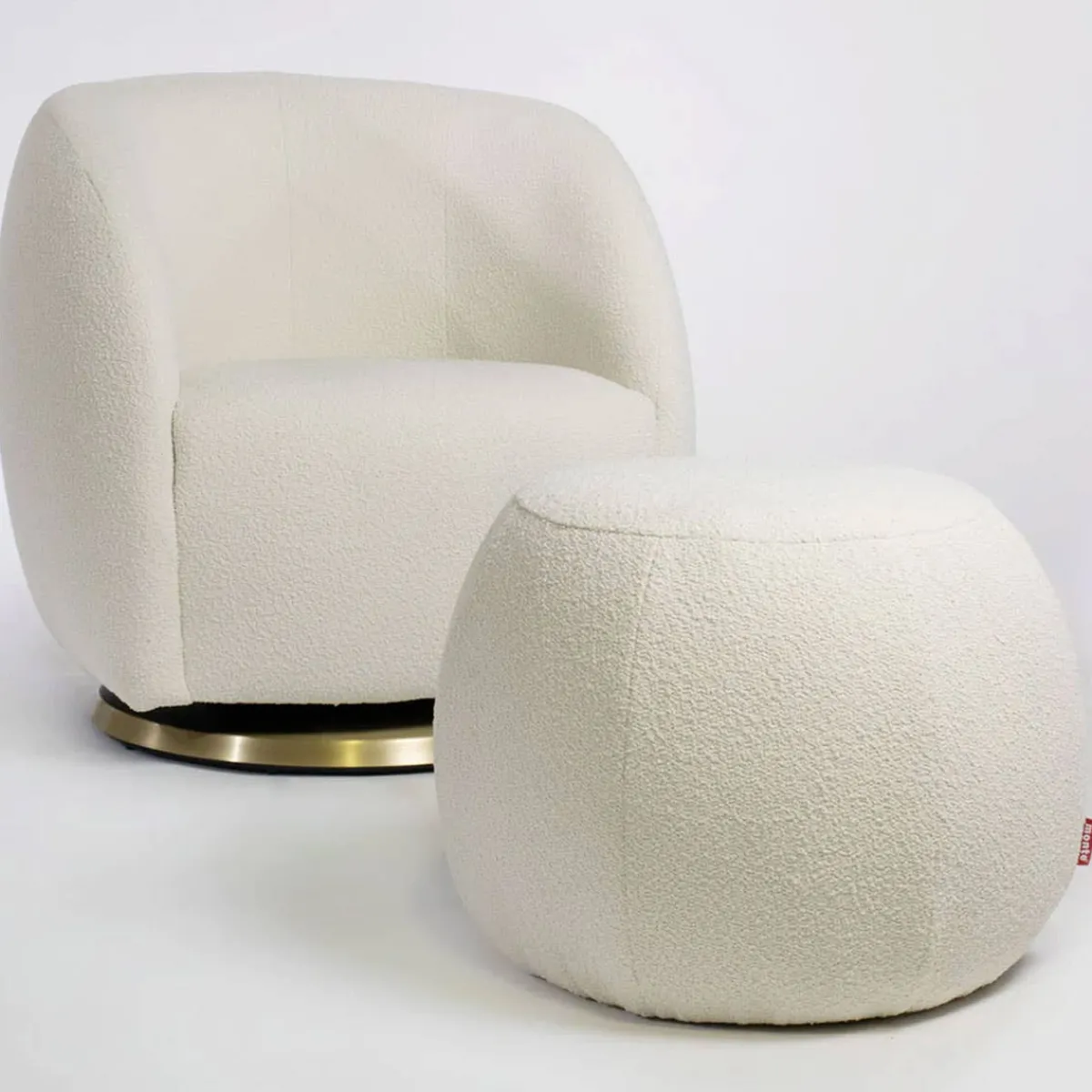 Gliders-Monte Design Gem Swivel Glider - Fabric
