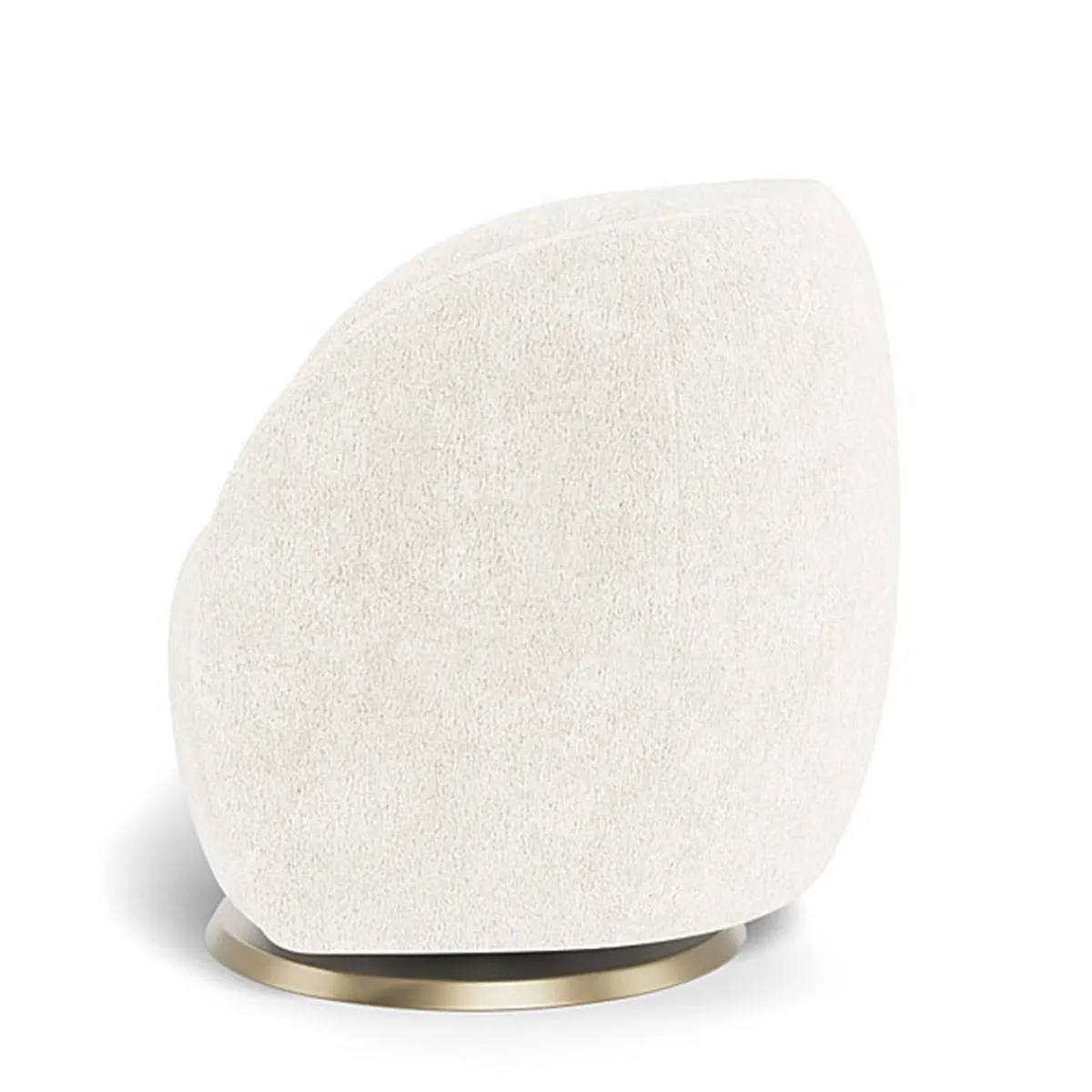 Gliders-Monte Design Gem Swivel Glider - Faux Sheepskin