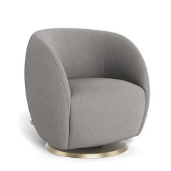 Gliders-Monte Design Gem Swivel Glider - Wool Fabric