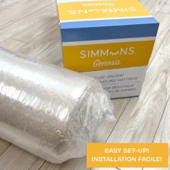 Crib Mattresses-Simmons Genesis Crib Mattress in a Box