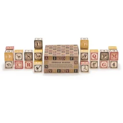 Wooden Toys|Blocks + Shape Sorters-Uncle Goose German ABC Blocks