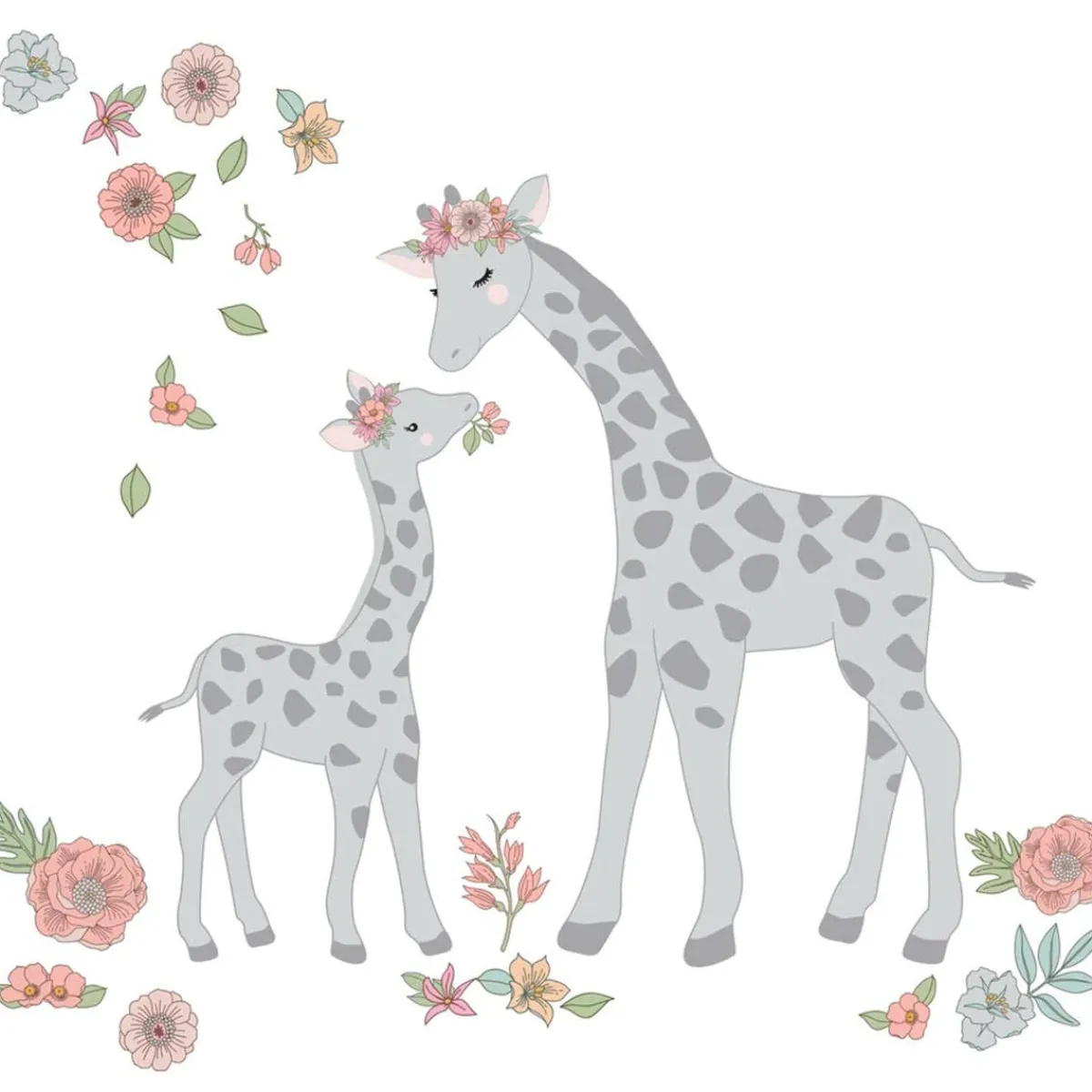 Crib Bedding Sets-Lambs & Ivy Giraffe & a Half 4 Piece Crib Set