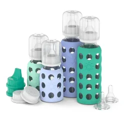 Glass Baby Bottles|Baby Bottles-Lifefactory Glass Bottle Baby Starter Kit (4 Pack)