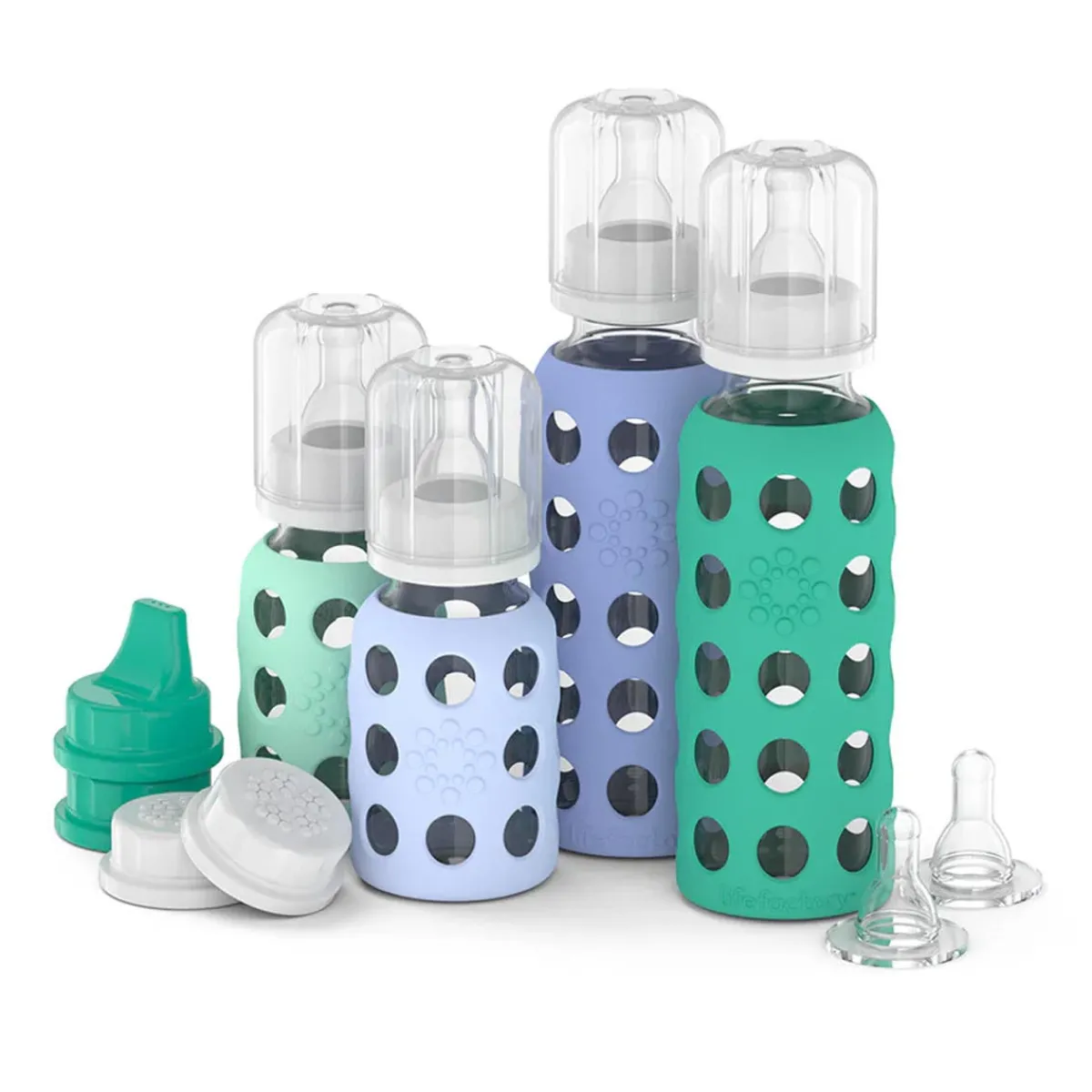 Glass Baby Bottles|Baby Bottles-Lifefactory Glass Bottle Baby Starter Kit (4 Pack)