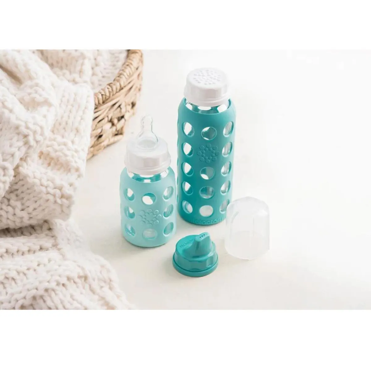 Glass Baby Bottles|Baby Bottles-Lifefactory Glass Bottle Baby Starter Kit (4 Pack)