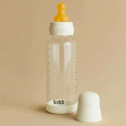 Glass Baby Bottles|Baby Bottles-Bibs Glass Bottle Complete Set (120 mL) Ivory