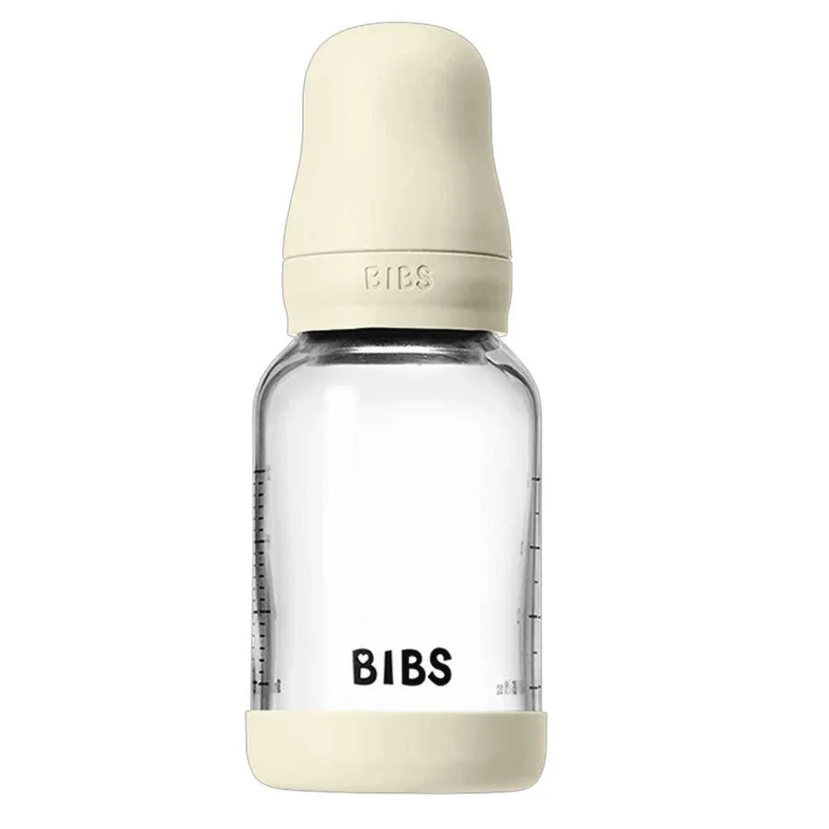 Glass Baby Bottles|Baby Bottles-Bibs Glass Bottle Complete Set (120 mL) Ivory