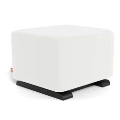 Ottomans-Monte Design Gliding Ottoman - Enviroleather w/ Espresso Base