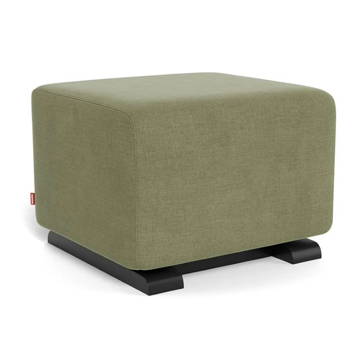 Ottomans-Monte Design Gliding Ottoman - European Fabric with Espresso Base