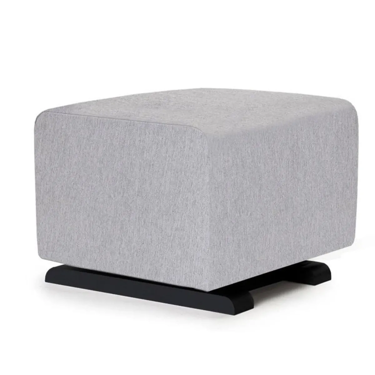 Ottomans-Monte Design Gliding Ottoman - Fabric with Espresso Base