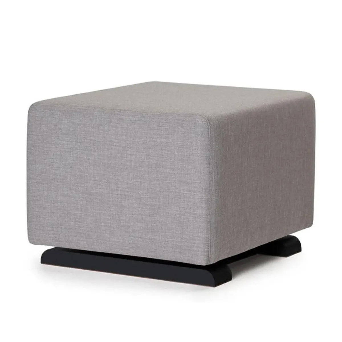 Ottomans-Monte Design Gliding Ottoman - Fabric with Espresso Base