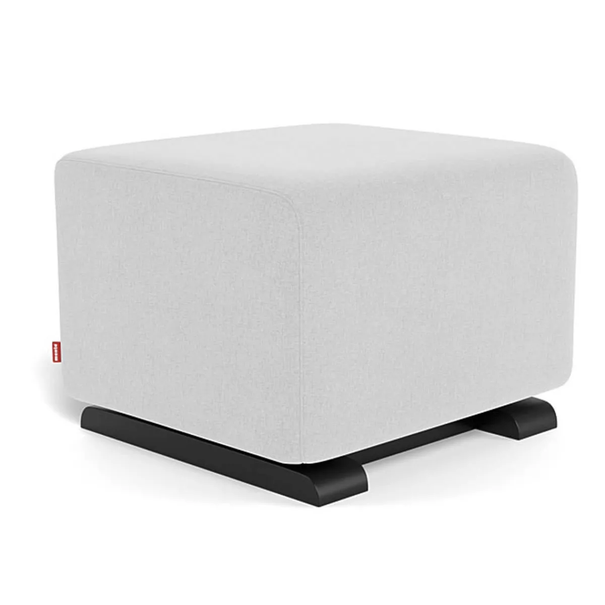 Ottomans-Monte Design Gliding Ottoman - Fabric with Espresso Base
