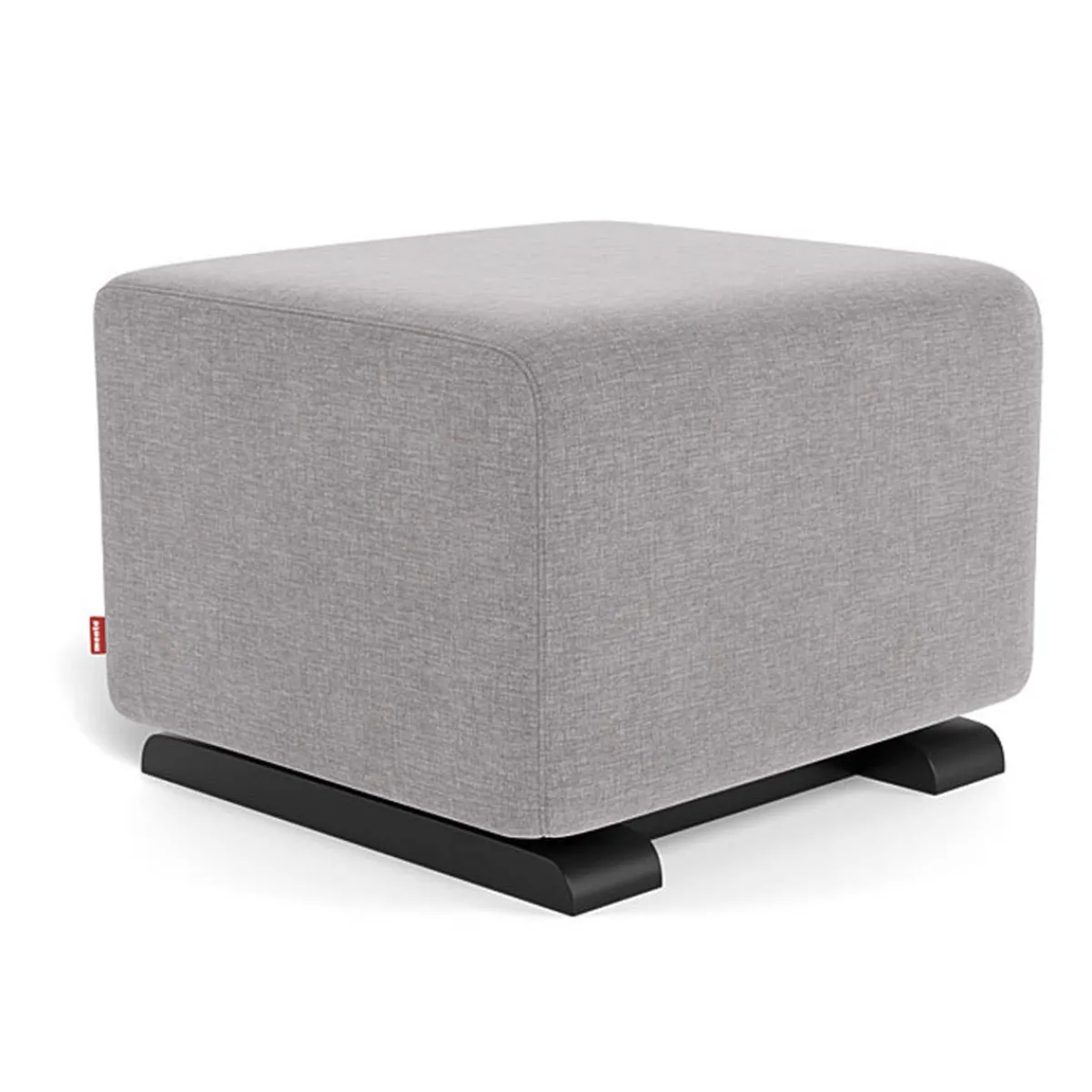 Ottomans-Monte Design Gliding Ottoman - Fabric with Espresso Base