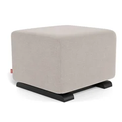 Ottomans-Monte Design Gliding Ottoman - Fabric with Espresso Base