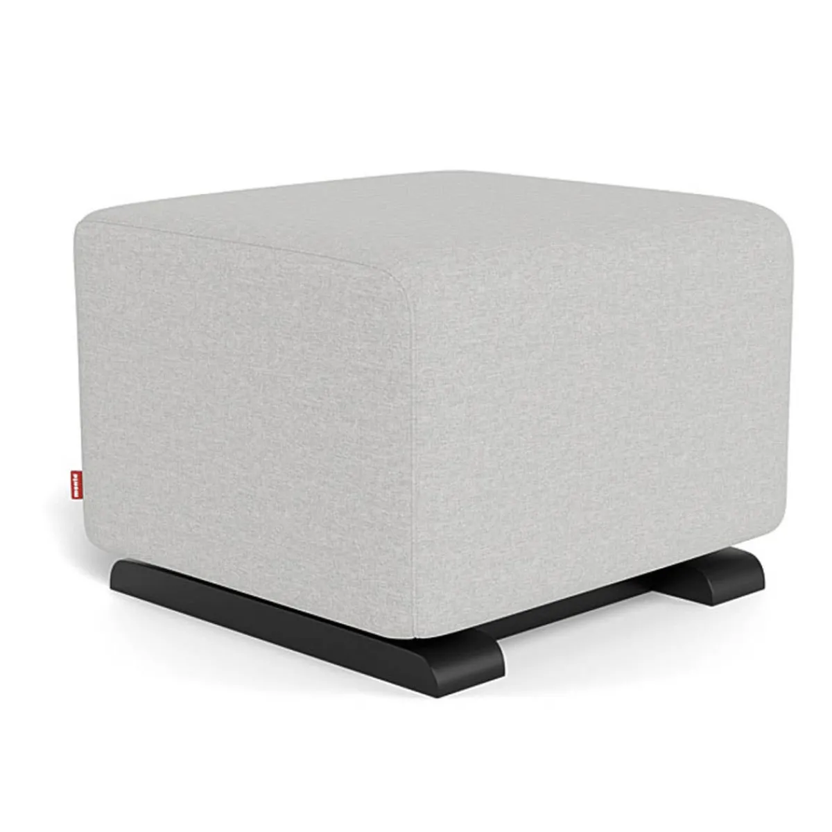 Ottomans-Monte Design Gliding Ottoman - Fabric with Espresso Base
