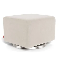 Ottomans-Monte Design Gliding Ottoman - Fabric with Swivel Base