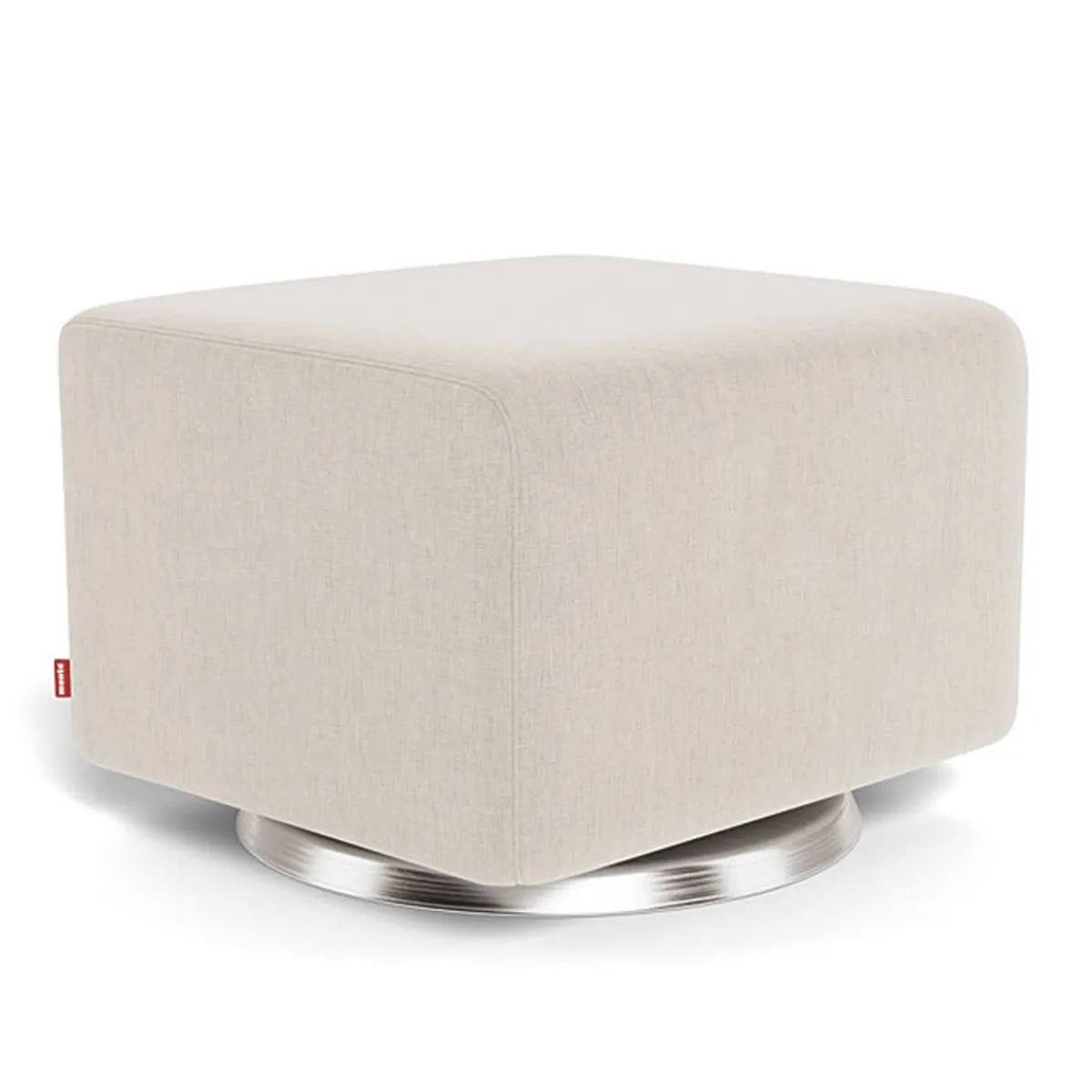 Ottomans-Monte Design Gliding Ottoman - Fabric with Swivel Base