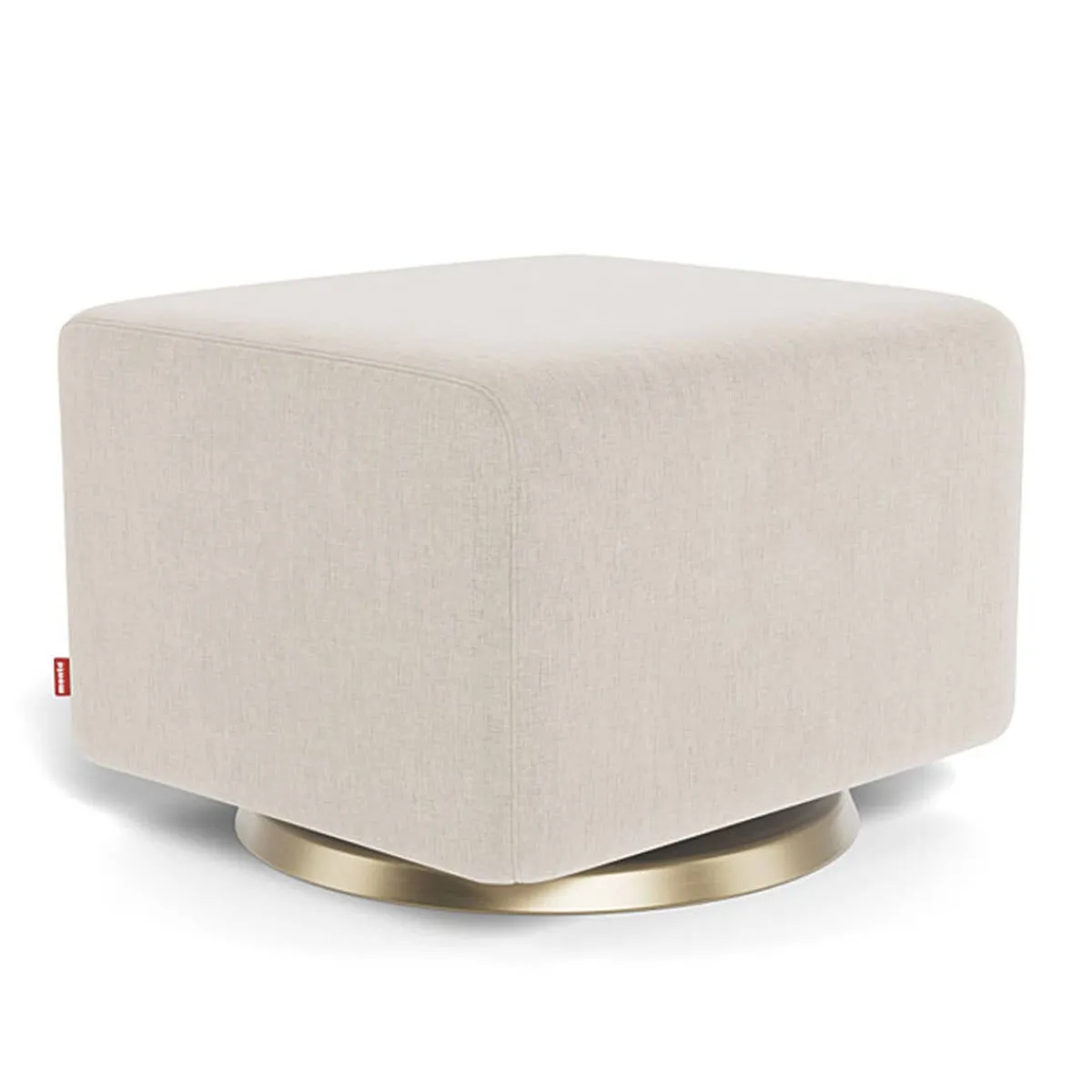 Ottomans-Monte Design Gliding Ottoman - Fabric with Swivel Base