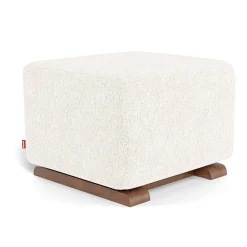 Ottomans-Monte Design Gliding Ottoman - Faux Sheepskin