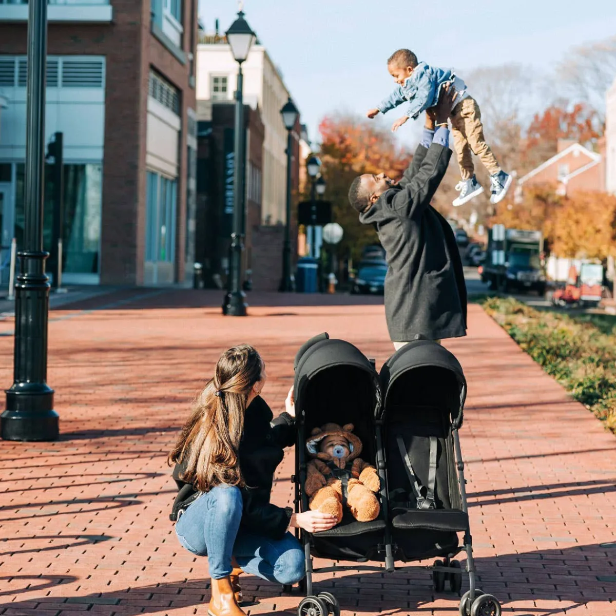 Travel Strollers|Double Strollers-UPPAbaby G-Link V2 Double Umbrella Stroller