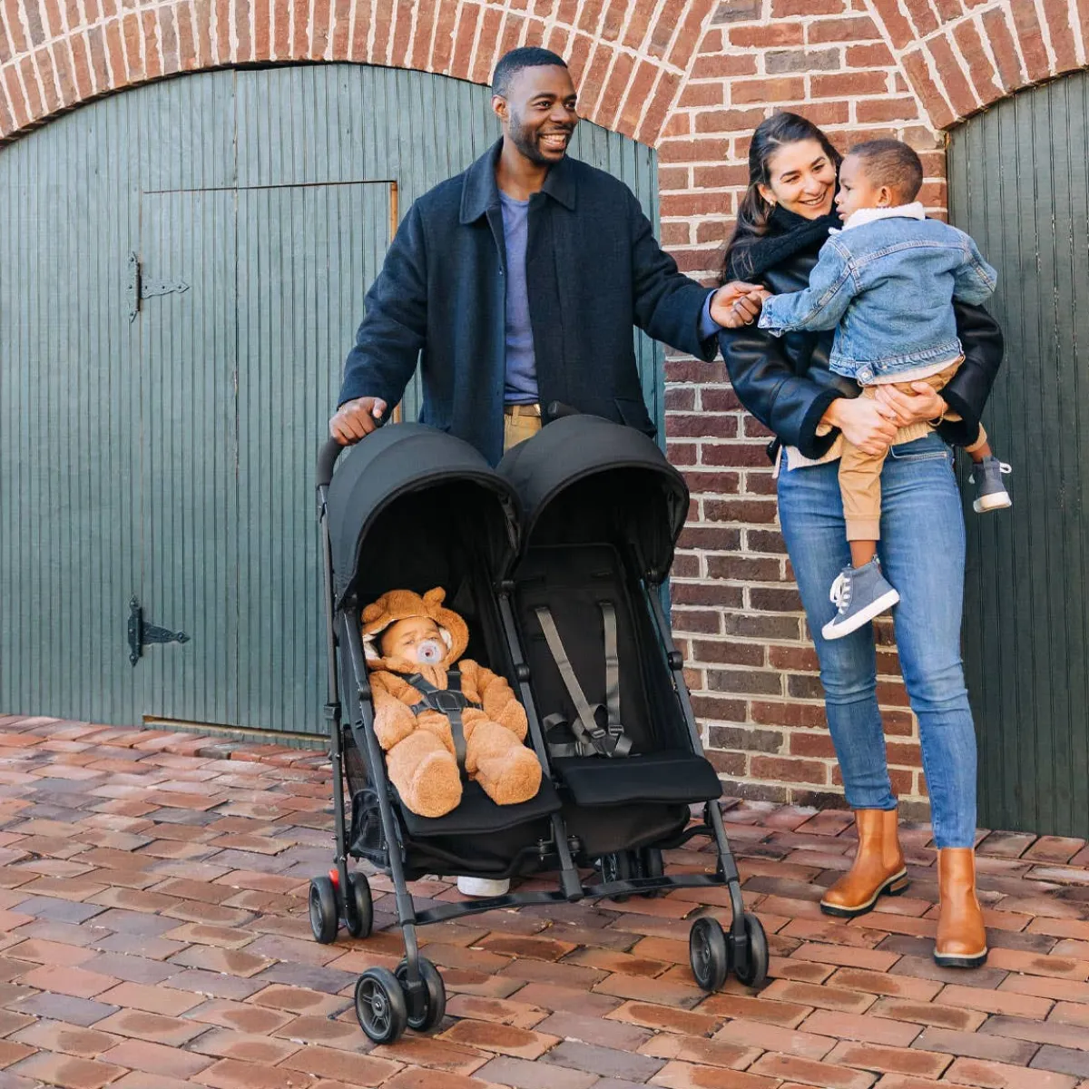 Travel Strollers|Double Strollers-UPPAbaby G-Link V2 Double Umbrella Stroller