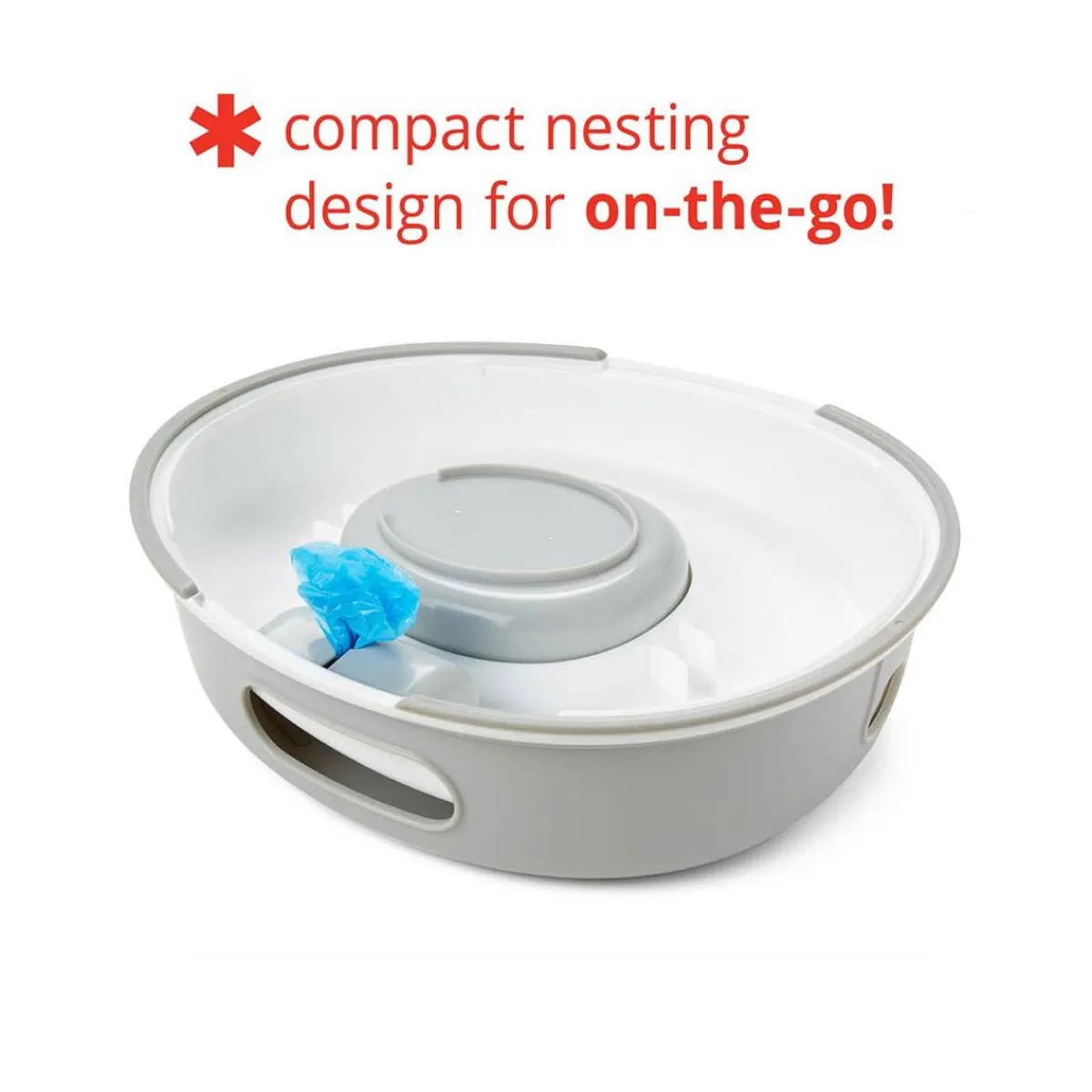 Travel Bath + Potty|Potties-Skip Hop Go Time 3-in-1 Potty