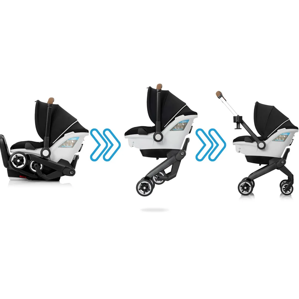 Car Seat Bases|Nfant Car Seats-Evenflo Gold Shyft DualRide Infant Car Seat and Stroller Onyx Black
