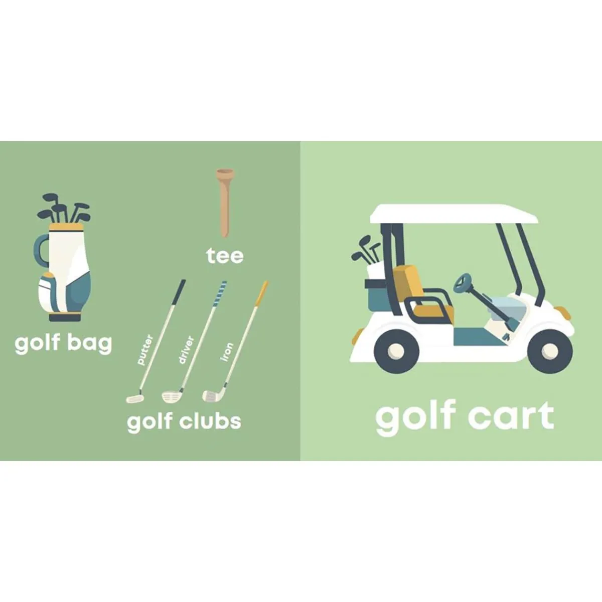 Board Books-Left Hand Book House Golf Baby