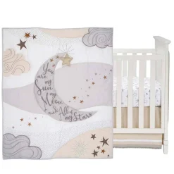 Crib Bedding Sets-Lambs & Ivy Goodnight Moon 3 Piece Crib Set