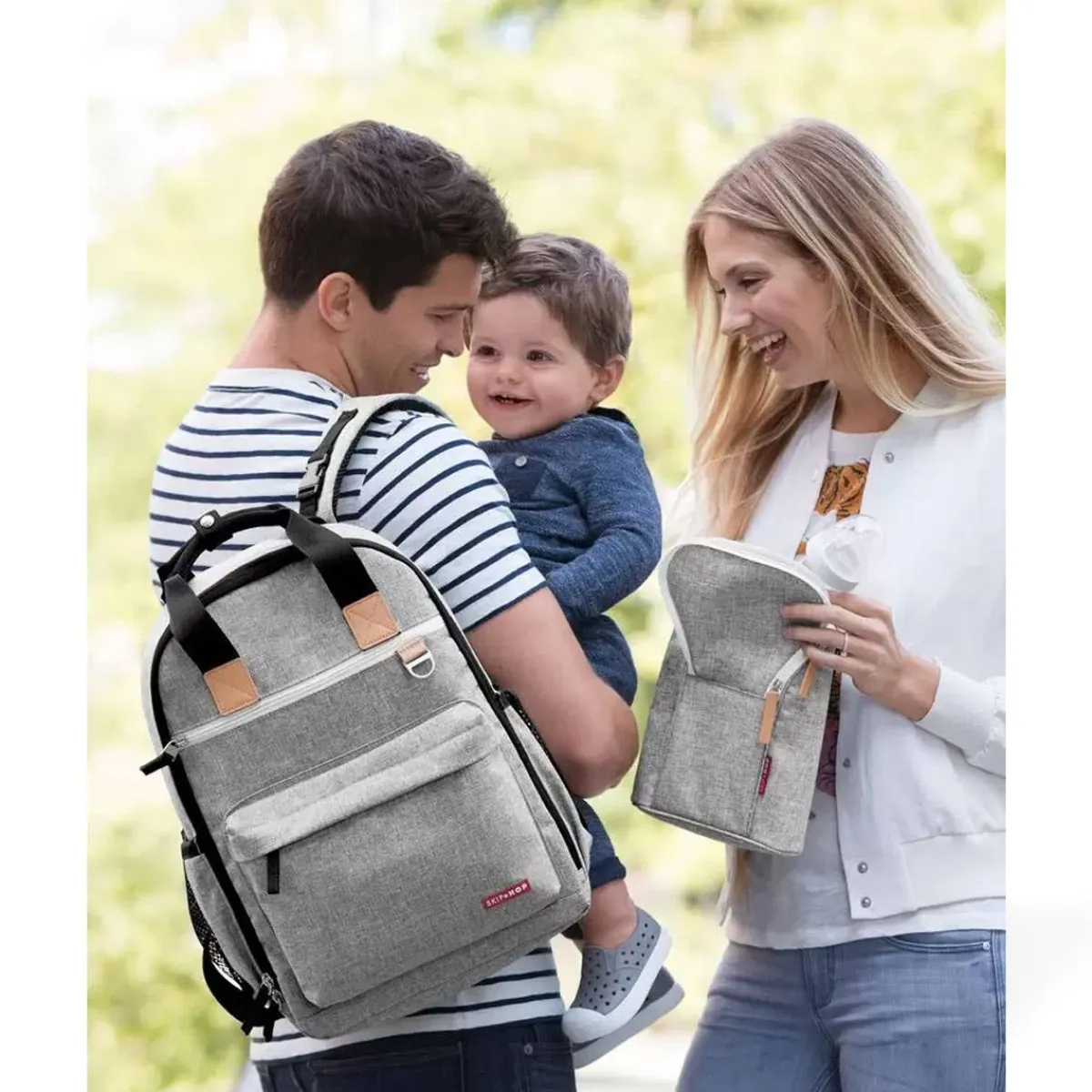 Travel Gear-Skip Hop Grab & Go Double Bottle Bag