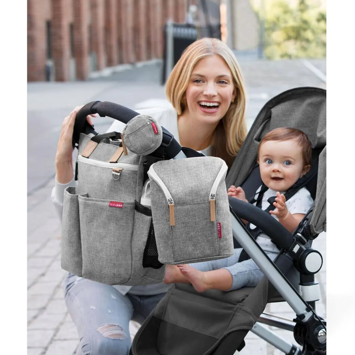 Travel Gear-Skip Hop Grab & Go Double Bottle Bag