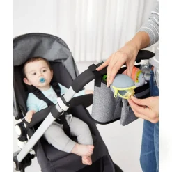 Pacifiers + Clips-Skip Hop Grab & Go Silicone Pacifier Holder