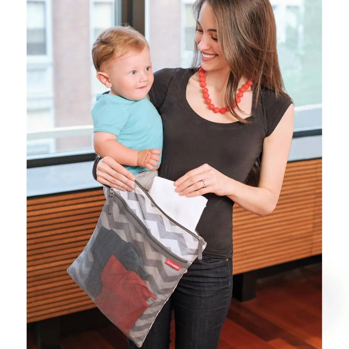 Diaper Bags|Travel Gear-Skip Hop Grab & Go Wet/Dry Bag