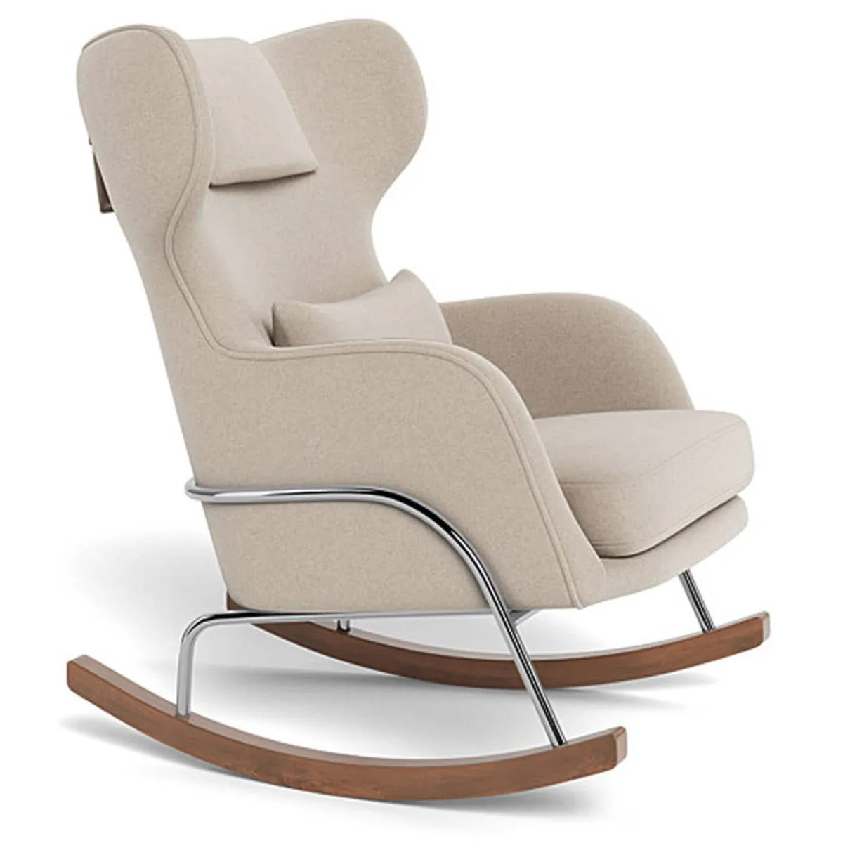 Rocking Chairs-Monte Design Grand Jackson Rocker - Wool Fabric