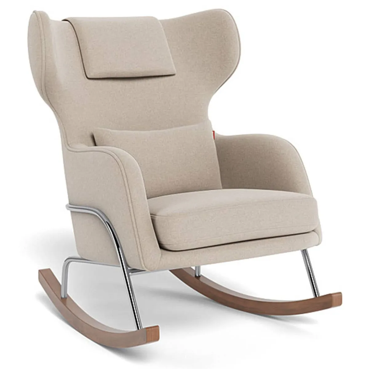 Rocking Chairs-Monte Design Grand Jackson Rocker - Wool Fabric