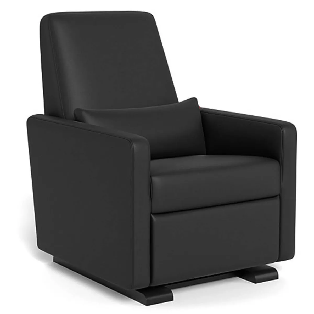 Gliders|Motorized Gliders-Monte Design Grano Glider Motorized Recliner - Enviroleather with Espresso Base