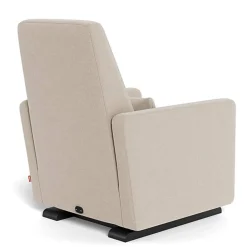 Gliders|Motorized Gliders-Monte Design Grano Glider Motorized Recliner - Wool Fabric w/ Espresso Base