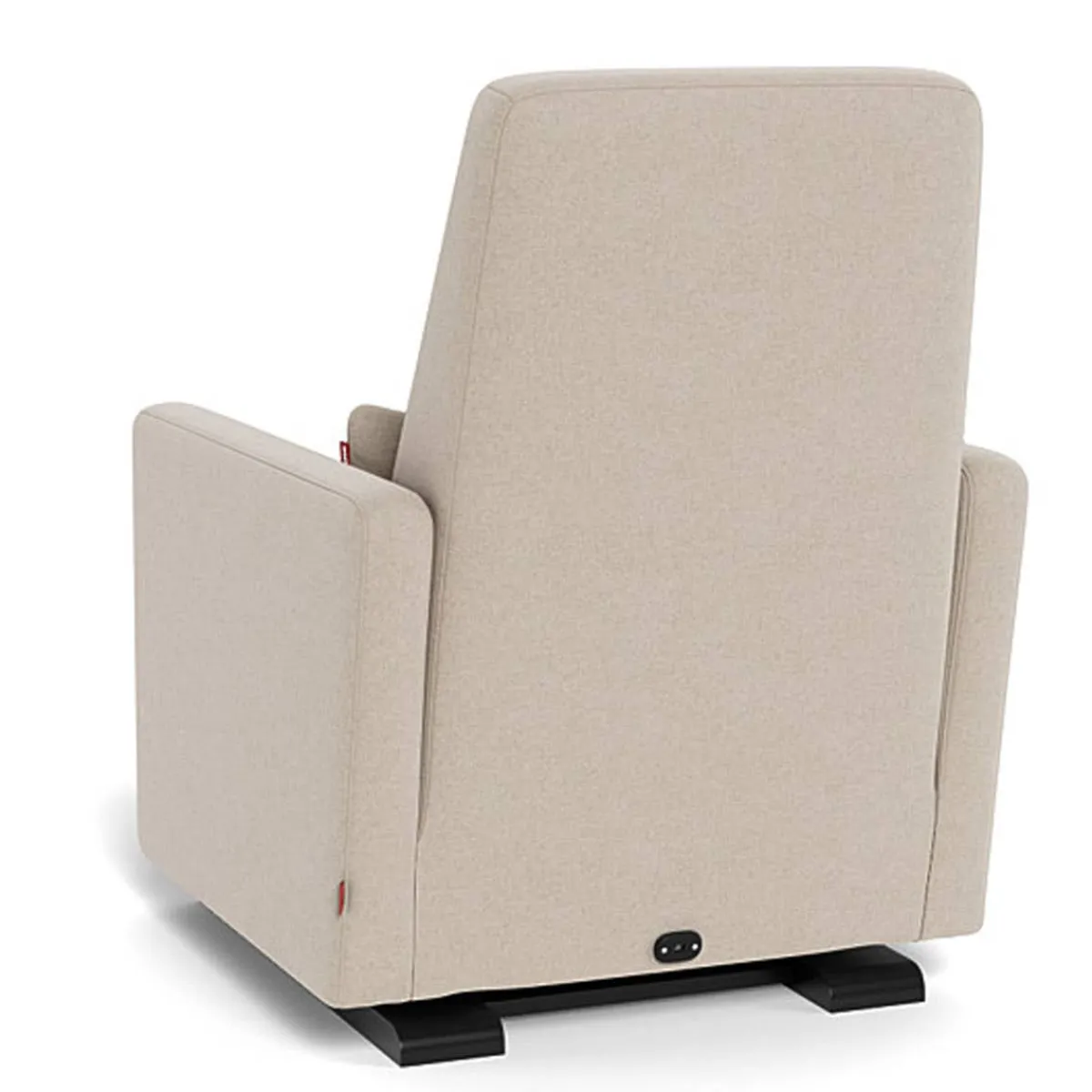 Gliders|Motorized Gliders-Monte Design Grano Glider Motorized Recliner - Wool Fabric w/ Espresso Base
