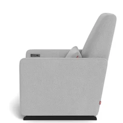 Gliders|Motorized Gliders-Monte Design Grano Glider Motorized Recliner - Fabric with Espresso Base